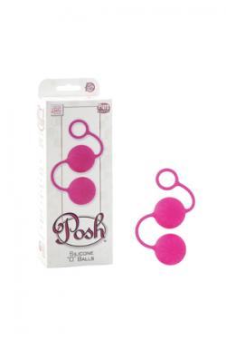 Шарики вагинальные SE-1321-10-3 Posh Silicone “O” Balls со смещенным центром тяжести розовые