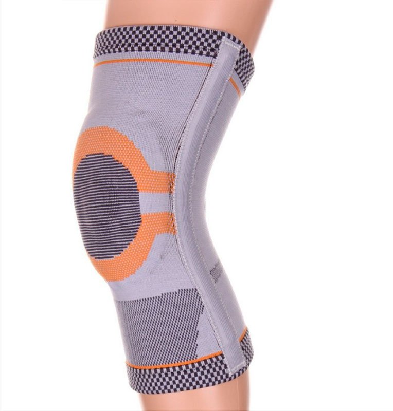 Бандаж на коленный сустав Ttoman KS-E03 c 2 ребрами жесткости и силиконовым кольцом